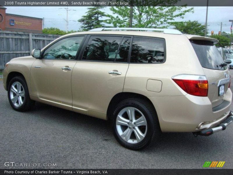 Sandy Beach Metallic / Sand Beige 2008 Toyota Highlander Limited 4WD