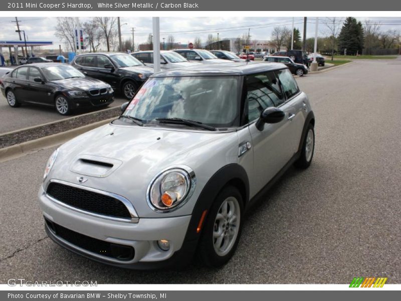 White Silver Metallic / Carbon Black 2011 Mini Cooper S Hardtop