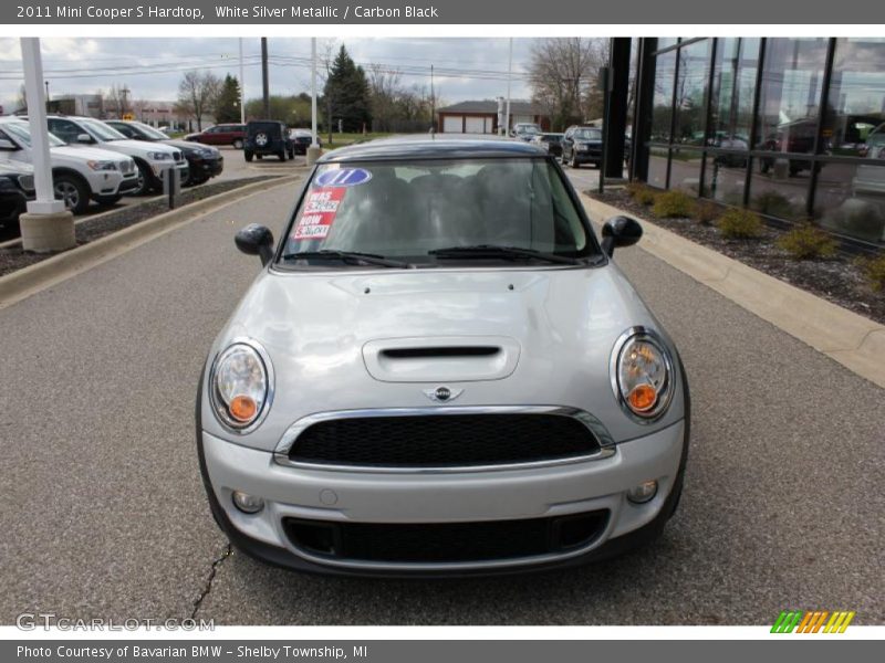 White Silver Metallic / Carbon Black 2011 Mini Cooper S Hardtop