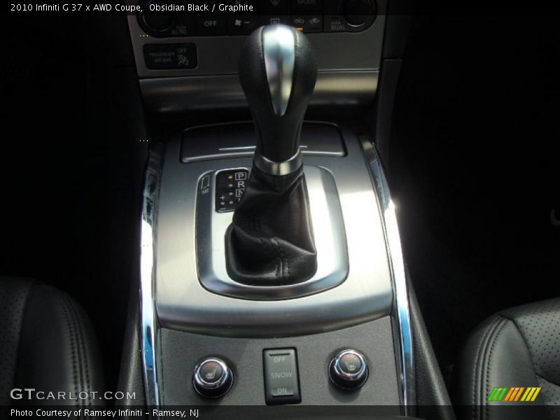  2010 G 37 x AWD Coupe 7 Speed ASC Automatic Shifter