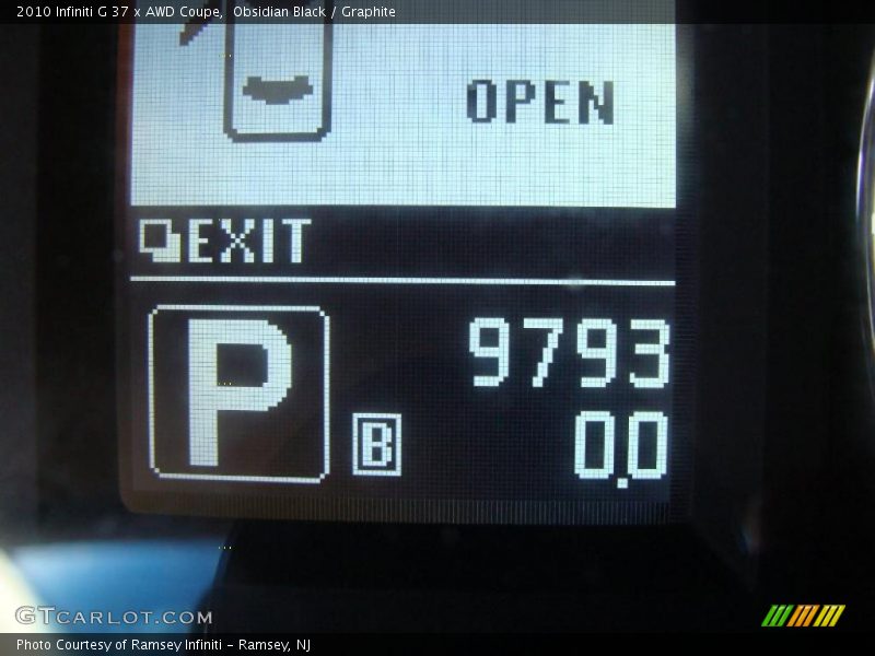 Obsidian Black / Graphite 2010 Infiniti G 37 x AWD Coupe