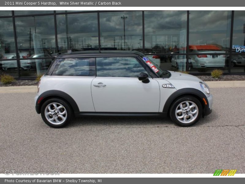 White Silver Metallic / Carbon Black 2011 Mini Cooper S Hardtop