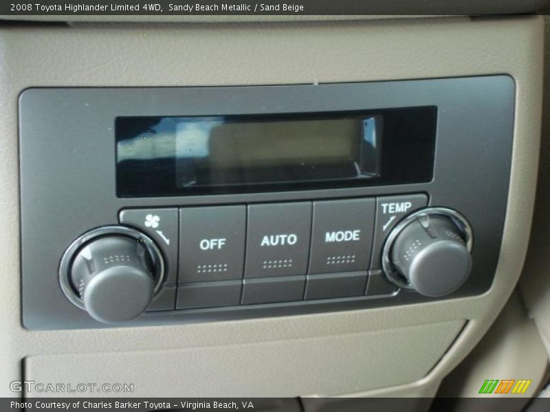 Sandy Beach Metallic / Sand Beige 2008 Toyota Highlander Limited 4WD