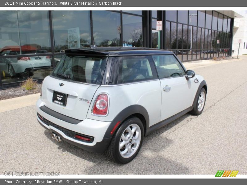 White Silver Metallic / Carbon Black 2011 Mini Cooper S Hardtop