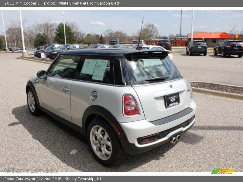 White Silver Metallic / Carbon Black 2011 Mini Cooper S Hardtop