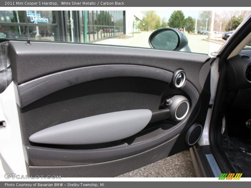 White Silver Metallic / Carbon Black 2011 Mini Cooper S Hardtop