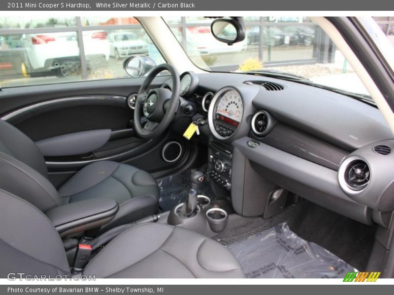 White Silver Metallic / Carbon Black 2011 Mini Cooper S Hardtop