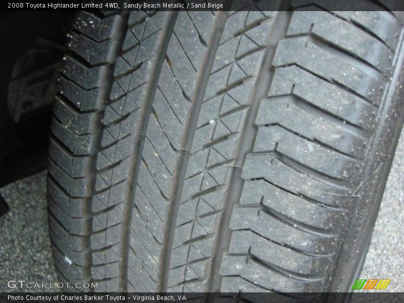 Sandy Beach Metallic / Sand Beige 2008 Toyota Highlander Limited 4WD