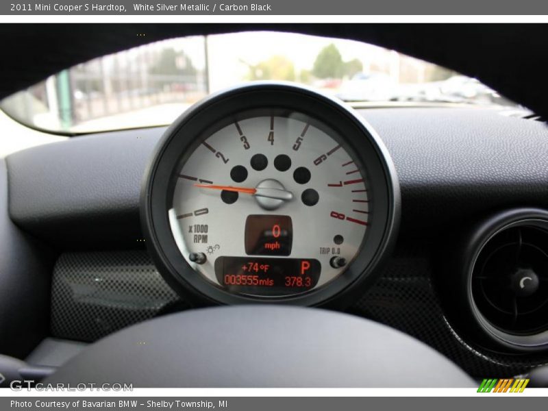 White Silver Metallic / Carbon Black 2011 Mini Cooper S Hardtop