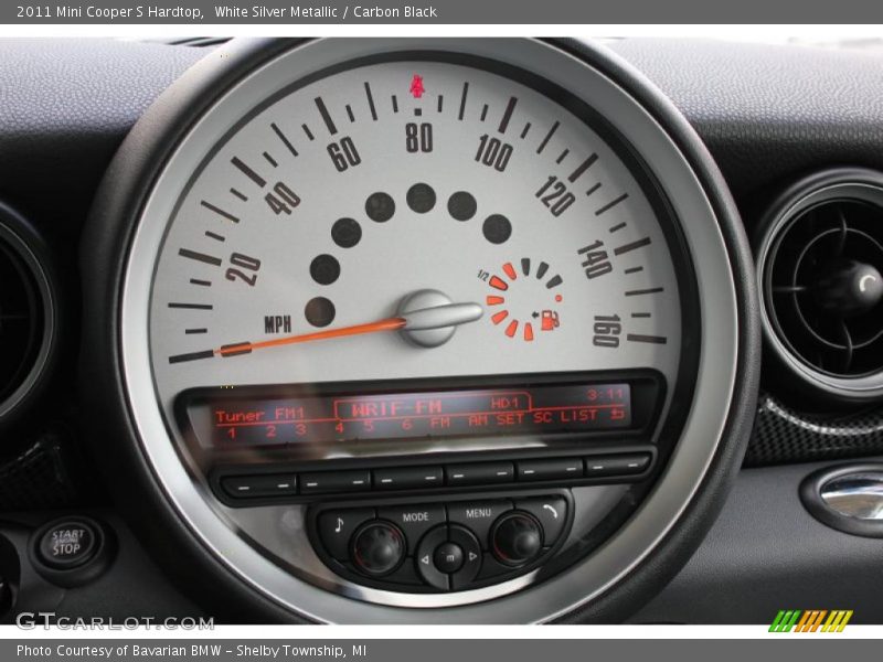 White Silver Metallic / Carbon Black 2011 Mini Cooper S Hardtop