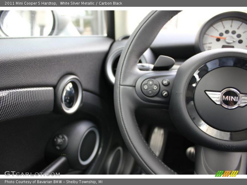 White Silver Metallic / Carbon Black 2011 Mini Cooper S Hardtop