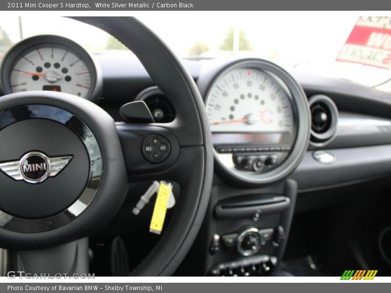 White Silver Metallic / Carbon Black 2011 Mini Cooper S Hardtop
