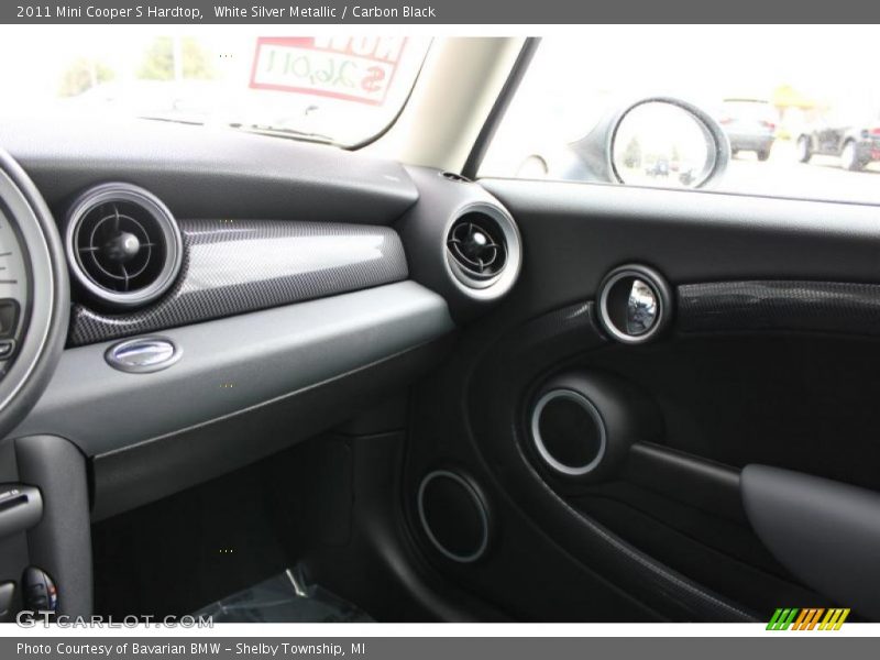 White Silver Metallic / Carbon Black 2011 Mini Cooper S Hardtop