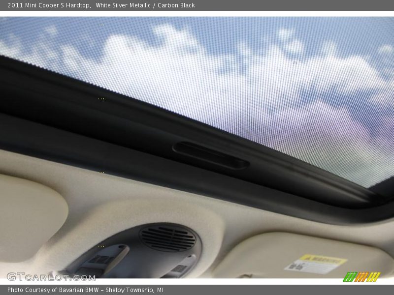 White Silver Metallic / Carbon Black 2011 Mini Cooper S Hardtop
