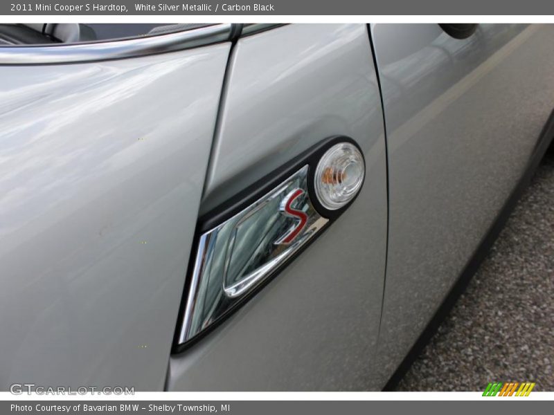 White Silver Metallic / Carbon Black 2011 Mini Cooper S Hardtop