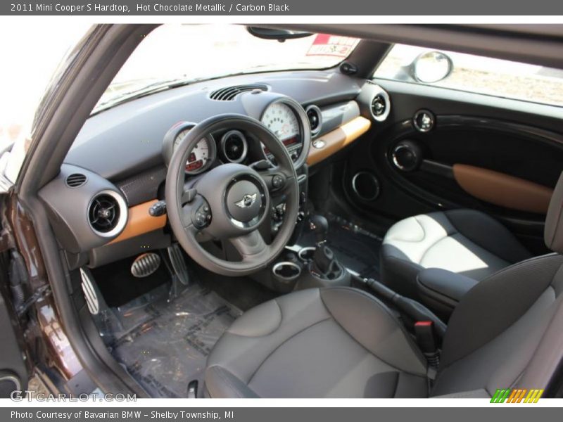 Hot Chocolate Metallic / Carbon Black 2011 Mini Cooper S Hardtop