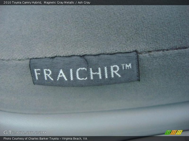 Magnetic Gray Metallic / Ash Gray 2010 Toyota Camry Hybrid