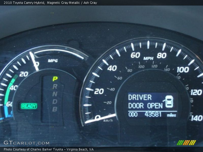 Magnetic Gray Metallic / Ash Gray 2010 Toyota Camry Hybrid
