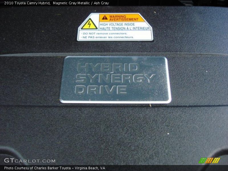 Magnetic Gray Metallic / Ash Gray 2010 Toyota Camry Hybrid