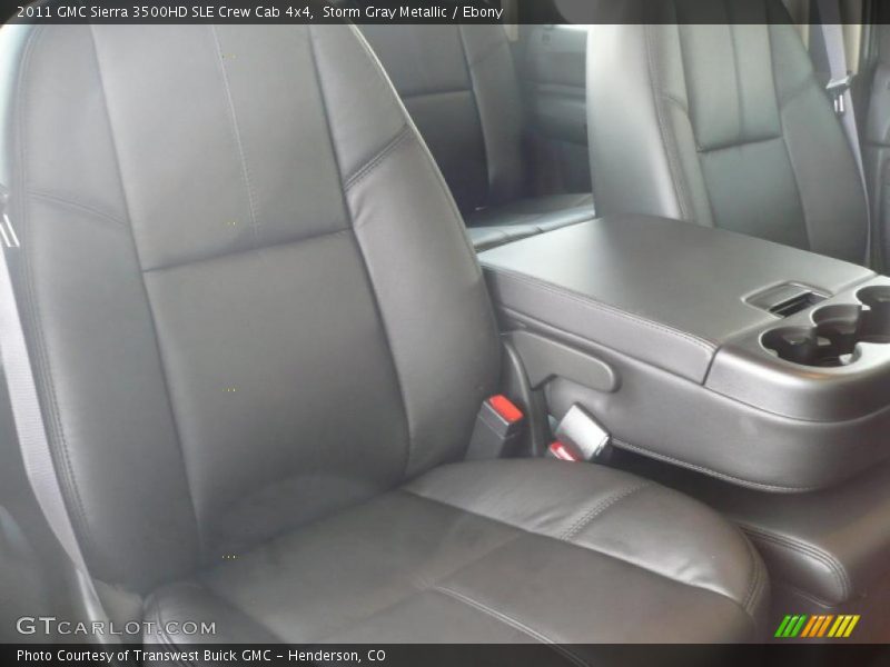 Storm Gray Metallic / Ebony 2011 GMC Sierra 3500HD SLE Crew Cab 4x4