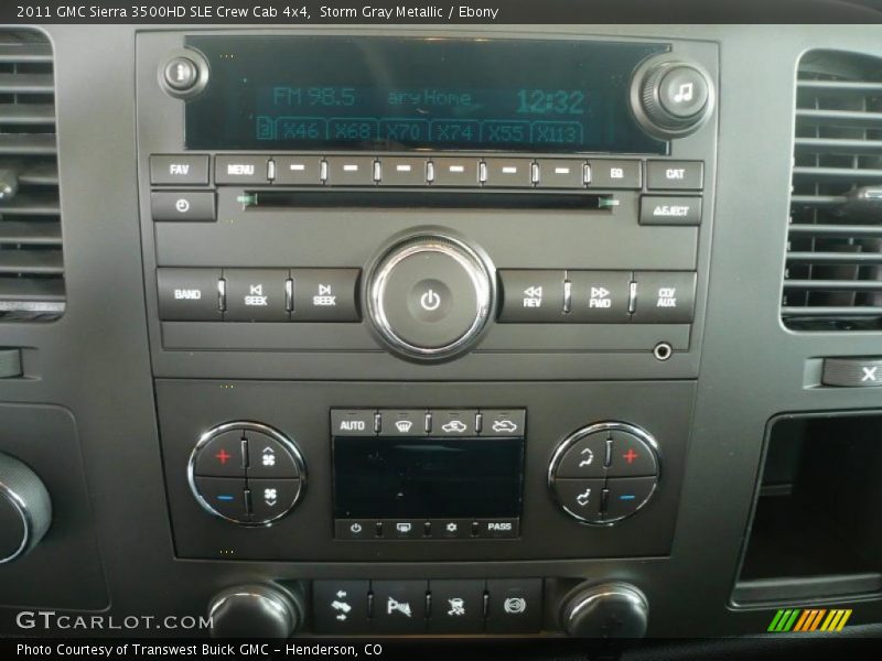 Storm Gray Metallic / Ebony 2011 GMC Sierra 3500HD SLE Crew Cab 4x4