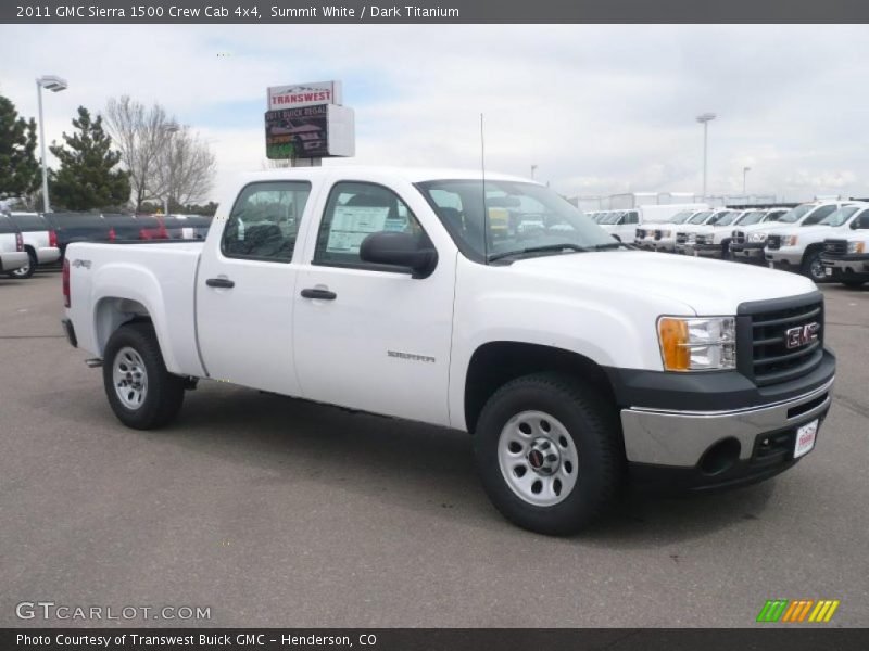 Summit White / Dark Titanium 2011 GMC Sierra 1500 Crew Cab 4x4
