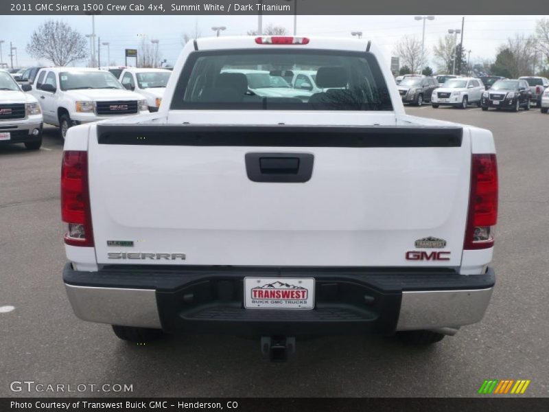 Summit White / Dark Titanium 2011 GMC Sierra 1500 Crew Cab 4x4