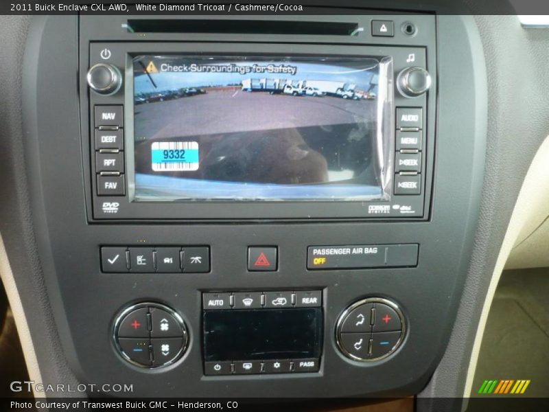 White Diamond Tricoat / Cashmere/Cocoa 2011 Buick Enclave CXL AWD