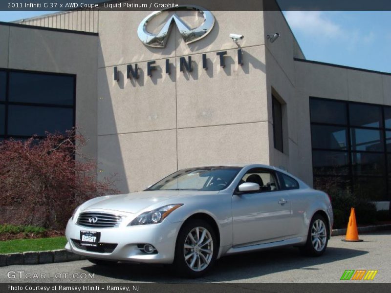 Liquid Platinum / Graphite 2011 Infiniti G 37 x AWD Coupe