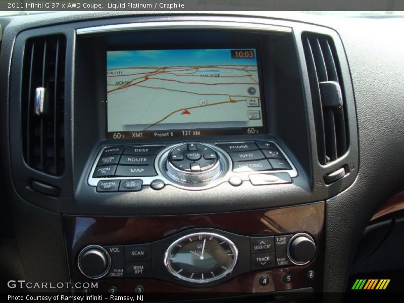 Navigation of 2011 G 37 x AWD Coupe