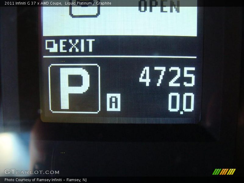 Liquid Platinum / Graphite 2011 Infiniti G 37 x AWD Coupe