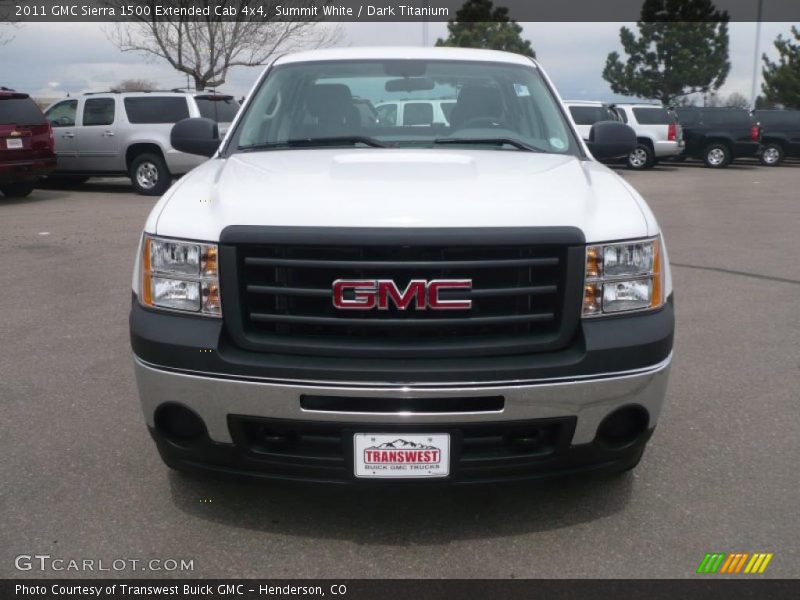 Summit White / Dark Titanium 2011 GMC Sierra 1500 Extended Cab 4x4