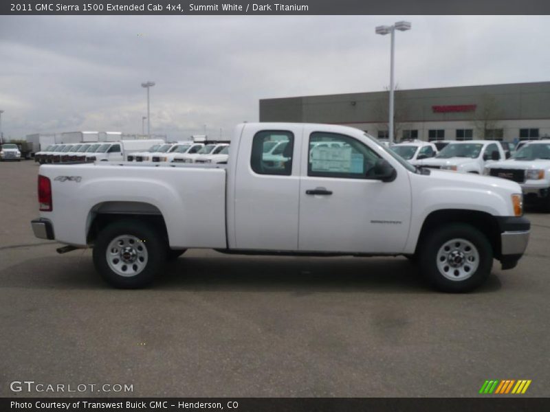 Summit White / Dark Titanium 2011 GMC Sierra 1500 Extended Cab 4x4
