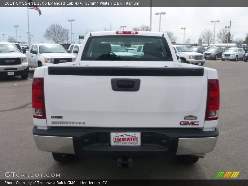 Summit White / Dark Titanium 2011 GMC Sierra 1500 Extended Cab 4x4