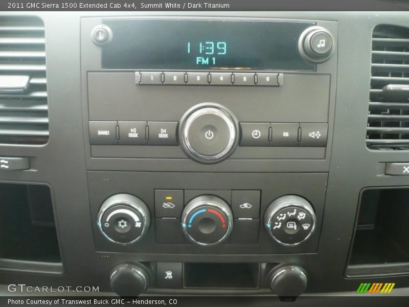 Summit White / Dark Titanium 2011 GMC Sierra 1500 Extended Cab 4x4