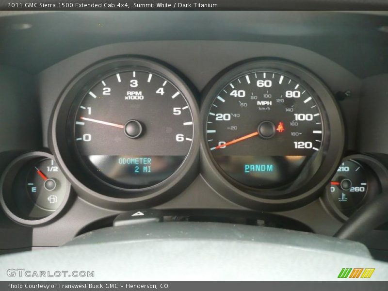 Summit White / Dark Titanium 2011 GMC Sierra 1500 Extended Cab 4x4