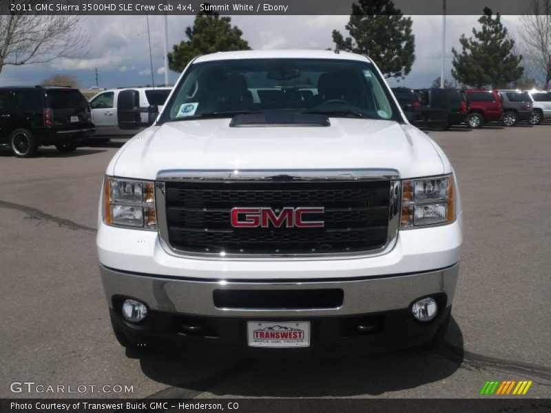 Summit White / Ebony 2011 GMC Sierra 3500HD SLE Crew Cab 4x4