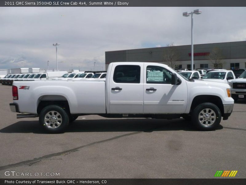Summit White / Ebony 2011 GMC Sierra 3500HD SLE Crew Cab 4x4