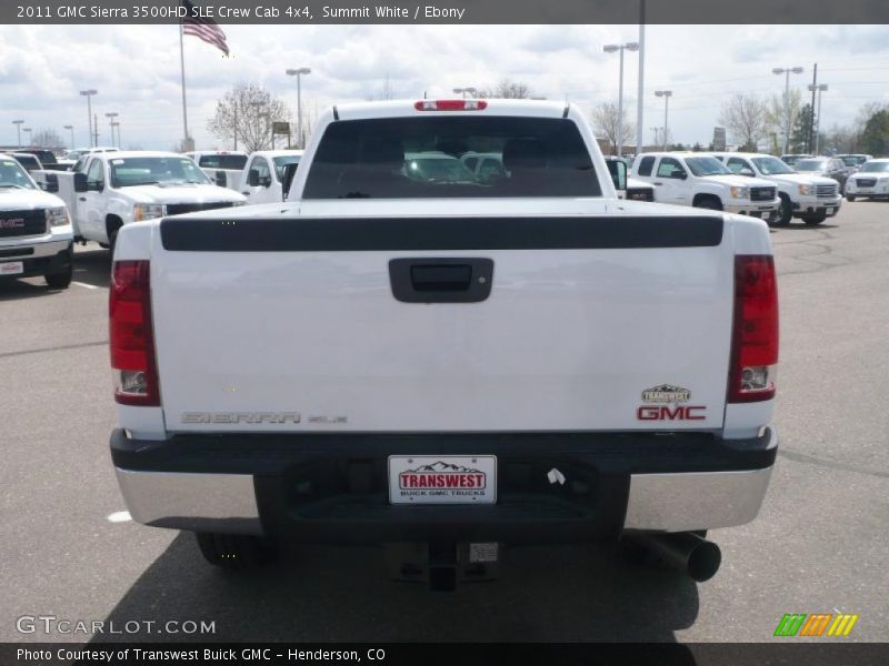 Summit White / Ebony 2011 GMC Sierra 3500HD SLE Crew Cab 4x4