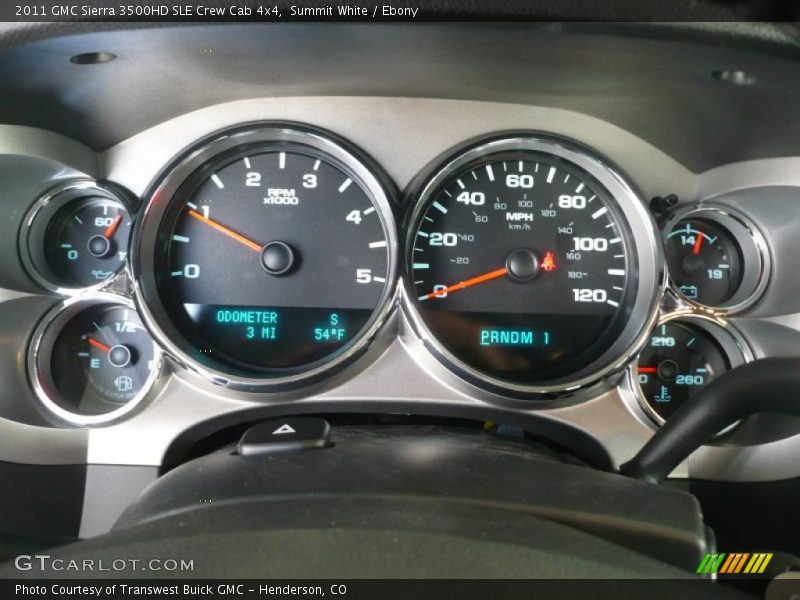 Summit White / Ebony 2011 GMC Sierra 3500HD SLE Crew Cab 4x4