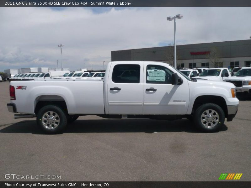 Summit White / Ebony 2011 GMC Sierra 3500HD SLE Crew Cab 4x4