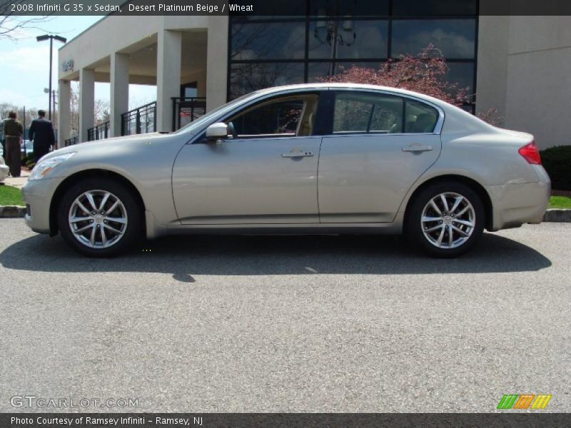Desert Platinum Beige / Wheat 2008 Infiniti G 35 x Sedan