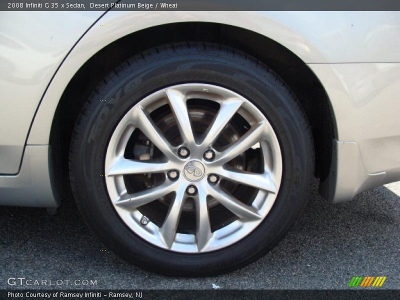 Desert Platinum Beige / Wheat 2008 Infiniti G 35 x Sedan