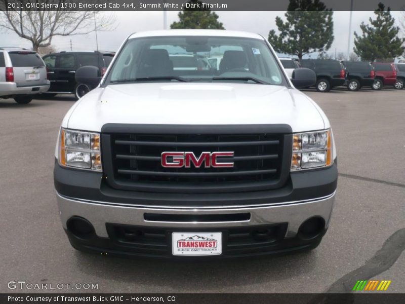 Summit White / Dark Titanium 2011 GMC Sierra 1500 Extended Cab 4x4