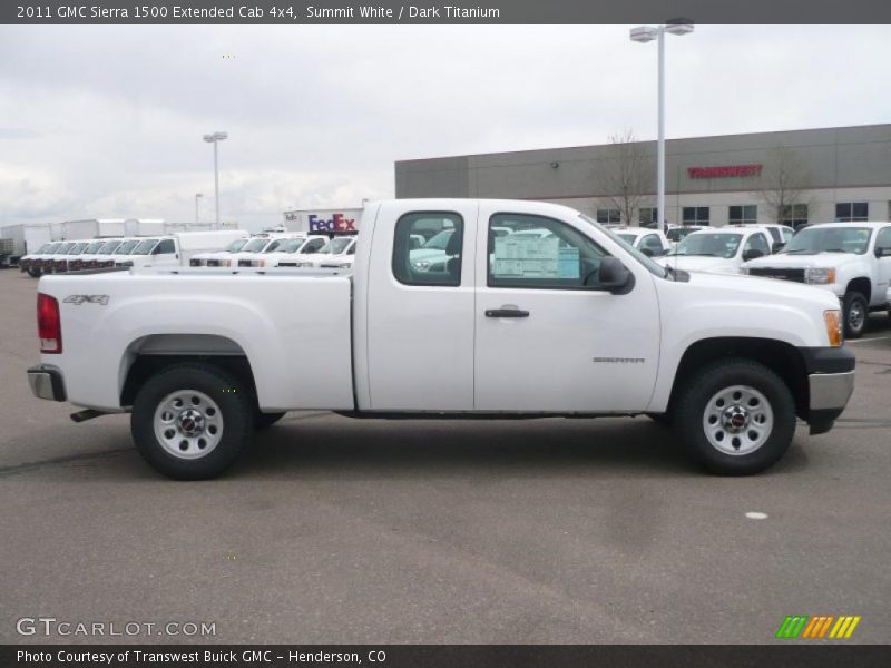 Summit White / Dark Titanium 2011 GMC Sierra 1500 Extended Cab 4x4
