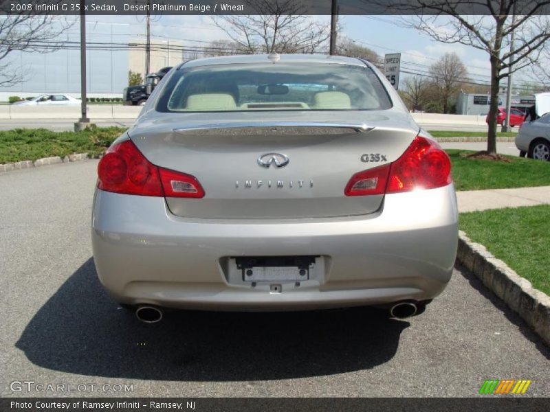 Desert Platinum Beige / Wheat 2008 Infiniti G 35 x Sedan