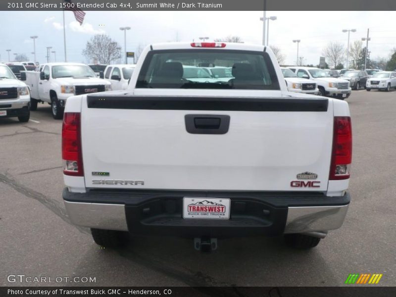 Summit White / Dark Titanium 2011 GMC Sierra 1500 Extended Cab 4x4