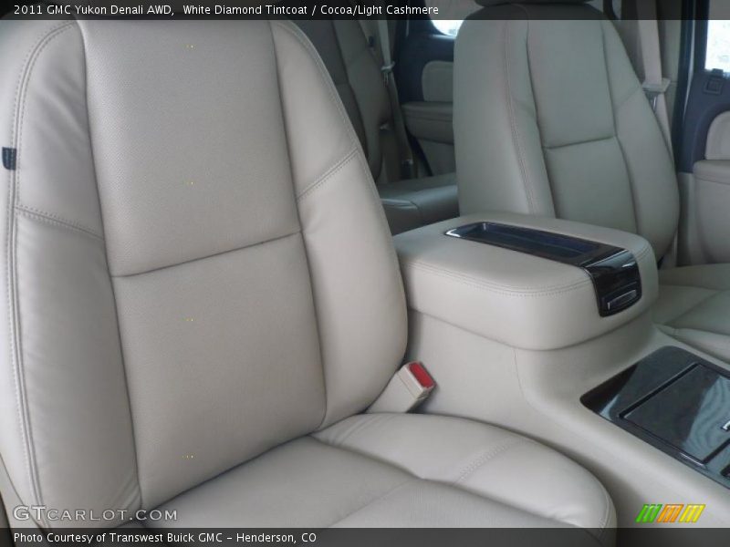 White Diamond Tintcoat / Cocoa/Light Cashmere 2011 GMC Yukon Denali AWD