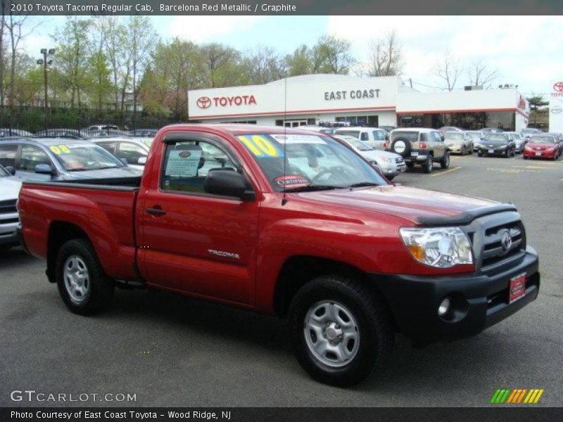 Barcelona Red Metallic / Graphite 2010 Toyota Tacoma Regular Cab