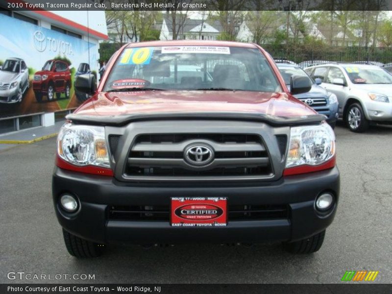 Barcelona Red Metallic / Graphite 2010 Toyota Tacoma Regular Cab